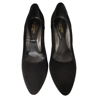 Pre-owned Sergio Rossi Black Suede Decollete