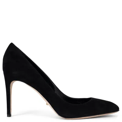 Pre-owned Sergio Rossi Black Suede Madame 90 Pumps Shoes 41.5