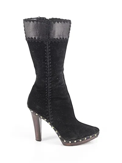 Pre-owned Sergio Rossi Boots In Black