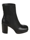 Sergio Rossi Back Zip Classic Boots In Black