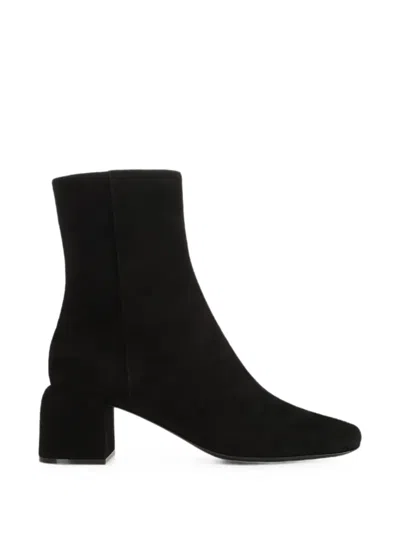Sergio Rossi Convex Ankle Boots In Black