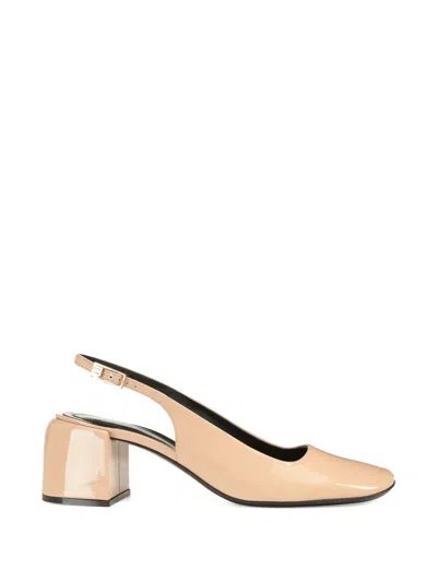 Sergio Rossi Convex Square-toe Pumps In Pink