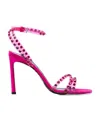 Sergio Rossi Crystal-embellished Sandals In Pink