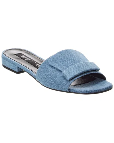 Sergio Rossi Denim Sandal In Multi