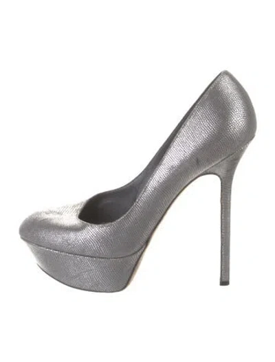Pre-owned Sergio Rossi Embossed Leather Pumps