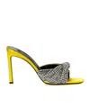 Sergio Rossi Crystal Embellished Open Toe Sandals In Black