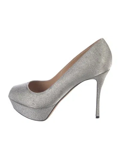 Pre-owned Sergio Rossi Glitter Glitter Accents Pumps