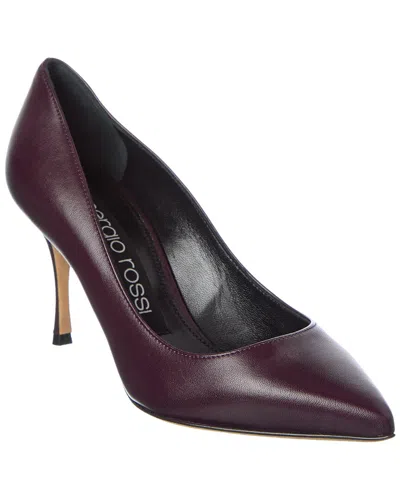 Sergio Rossi Godiva 75 Leather Pump In Purple