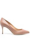Sergio Rossi Godiva 75mm Pointed Toe Pumps In Neutrals
