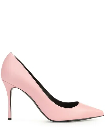 Sergio Rossi Godiva 90mm Leather Pumps In Rosa