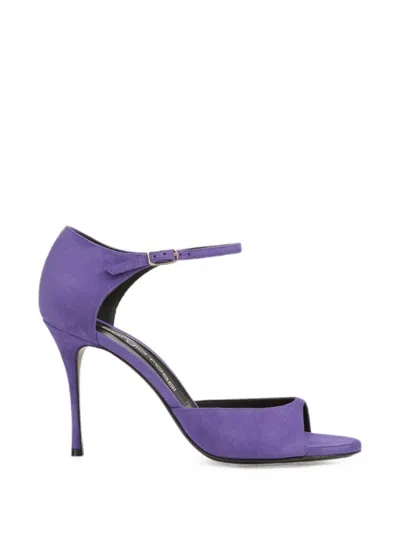 Sergio Rossi Godiva Ankle-strap Sandals In Purple
