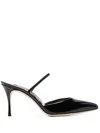 Sergio Rossi Godiva Leather 75mm Heel Pumps In Schwarz