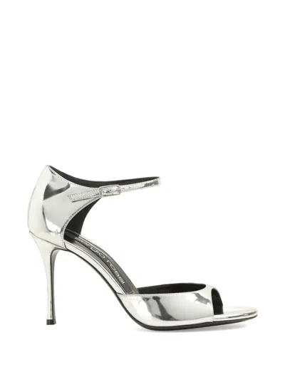 Sergio Rossi Godiva Sandals In Gray