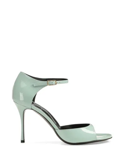 Sergio Rossi Godiva Sandals In Green