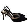 Sergio Rossi Pointed Muller Heels In Black