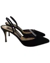 Sergio Rossi Godiva Suede Sandal In Black