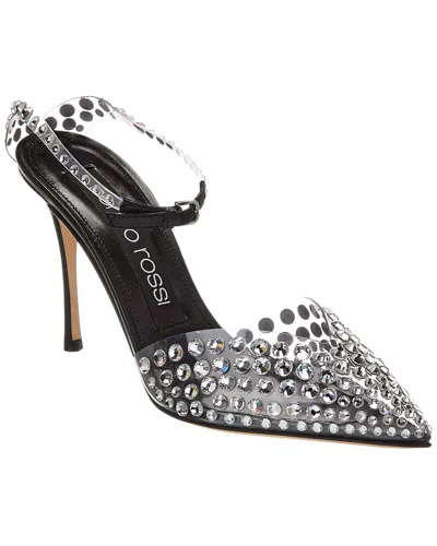 SERGIO ROSSI GODIVA VINYL & LEATHER PUMP