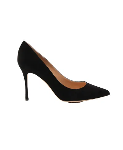Sergio Rossi Godive 90mm Suede Pumps In Black