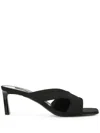 Sergio Rossi Sr Jane Cut-out Mules In Black