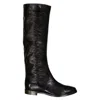 Sergio Rossi Leather Boots In Black