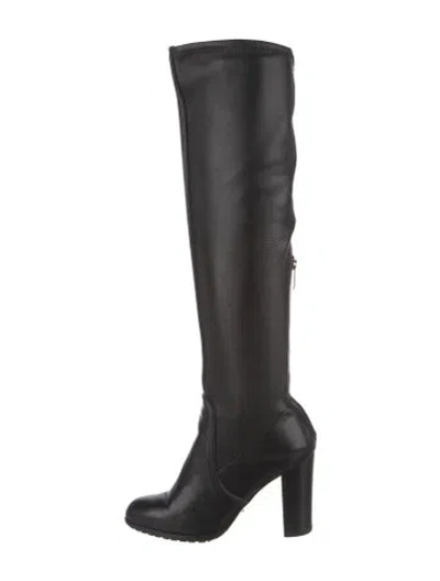 Pre-owned Sergio Rossi Leather Boots In Black