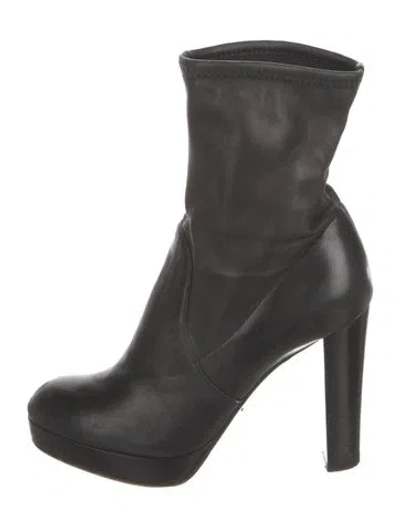 Pre-owned Sergio Rossi Leather Boots In Black