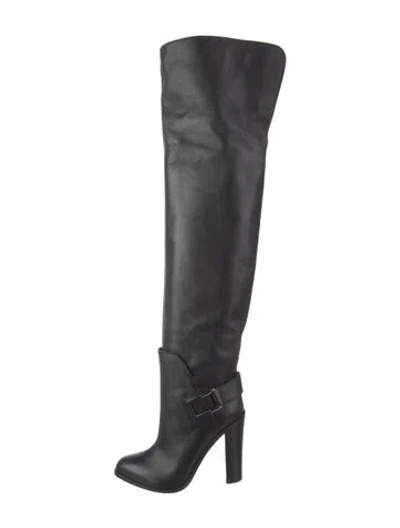 Pre-owned Sergio Rossi Leather Boots In Black