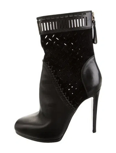 Pre-owned Sergio Rossi Leather Boots In Black