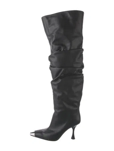 Pre-owned Sergio Rossi Leather Boots In Black