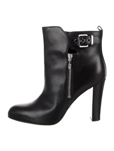Pre-owned Sergio Rossi Leather Boots In Black