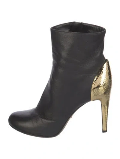 Pre-owned Sergio Rossi Leather Boots In Blue