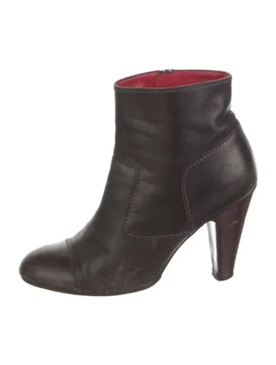 Pre-owned Sergio Rossi Leather Boots In Brown