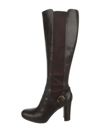 Pre-owned Sergio Rossi Leather Boots In Brown