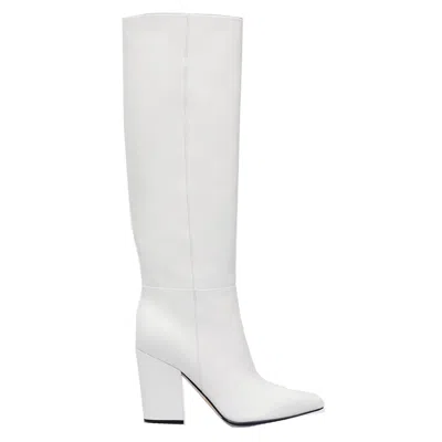 Sergio Rossi Leather Boots In White