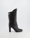 SERGIO ROSSI LEATHER BOOTS WITH HEEL