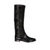 Sergio Rossi Leather Boots With Patent Finish