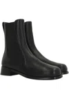 Sergio Rossi 25mm Avenue Chelsea Leather Boots In Black