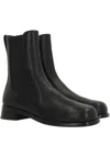 Sergio Rossi 25mm Avenue Chelsea Leather Boots In Black