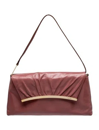 Pre-owned Sergio Rossi Leather Hobo In Purple