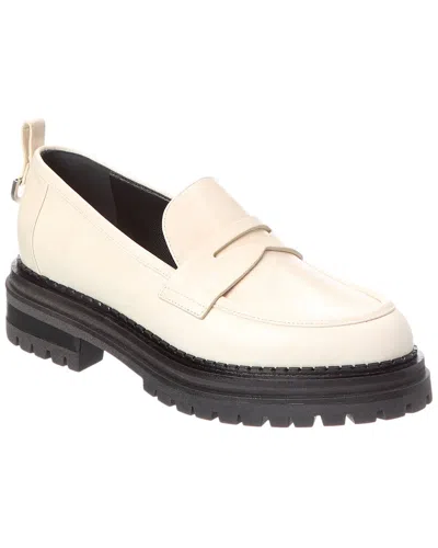 Sergio Rossi Leather Loafer In White