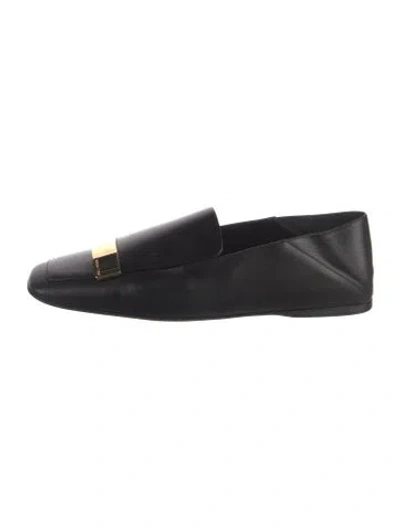 Pre-owned Sergio Rossi Leather Loafers In Black
