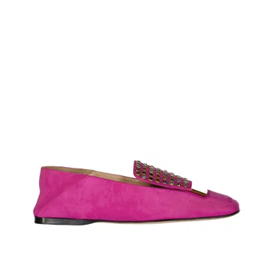 Sergio Rossi Leather Loafers In Pink