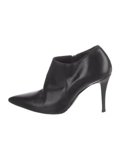 Pre-owned Sergio Rossi Leather Mules In Black