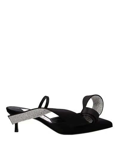 SERGIO ROSSI LEATHER MULES