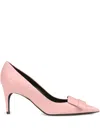 Sergio Rossi Leather Pointed-toe Pumps