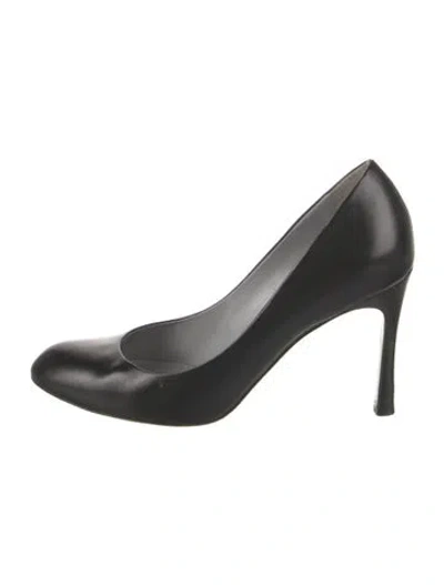 Pre-owned Sergio Rossi Leather Pumps In Black