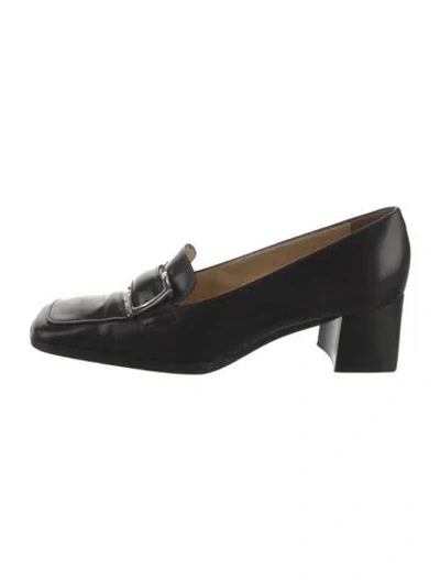 Pre-owned Sergio Rossi Leather Pumps In Black