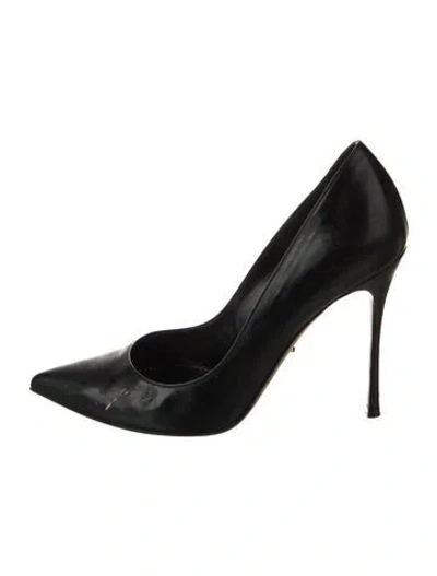 Pre-owned Sergio Rossi Leather Pumps In Black