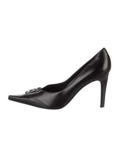 Pre-owned Sergio Rossi Leather Pumps In Black