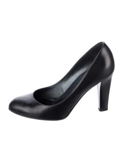 Pre-owned Sergio Rossi Leather Pumps In Black